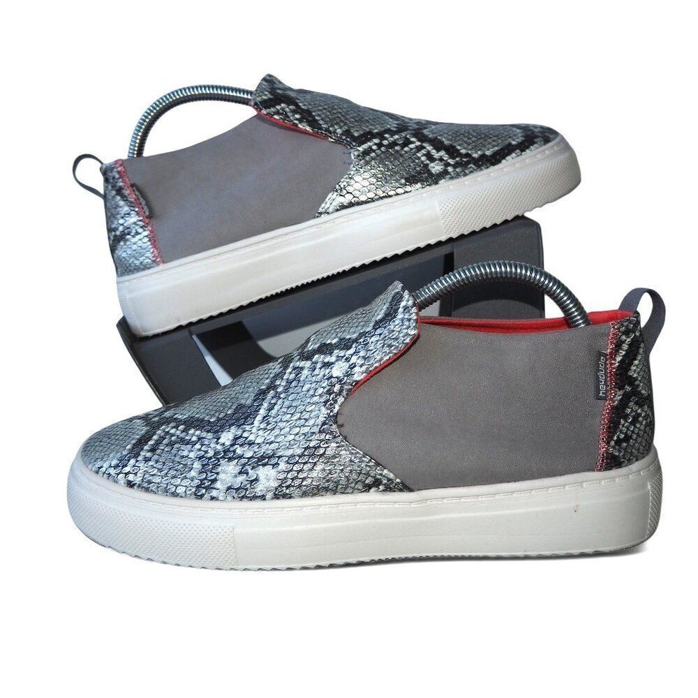 Hey Dude Peyton "Snake‎ Grey" Slip-on Casual Shoes 121793172 Women's 10